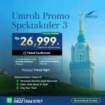 promo paket umroh bintang 3 januari 2026