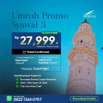 paket umroh syawal bintang 3 bulan maret 2026