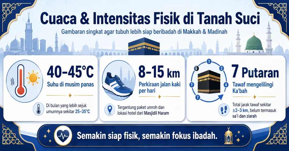Cuaca dan intensintas fisik di Tanah Suci