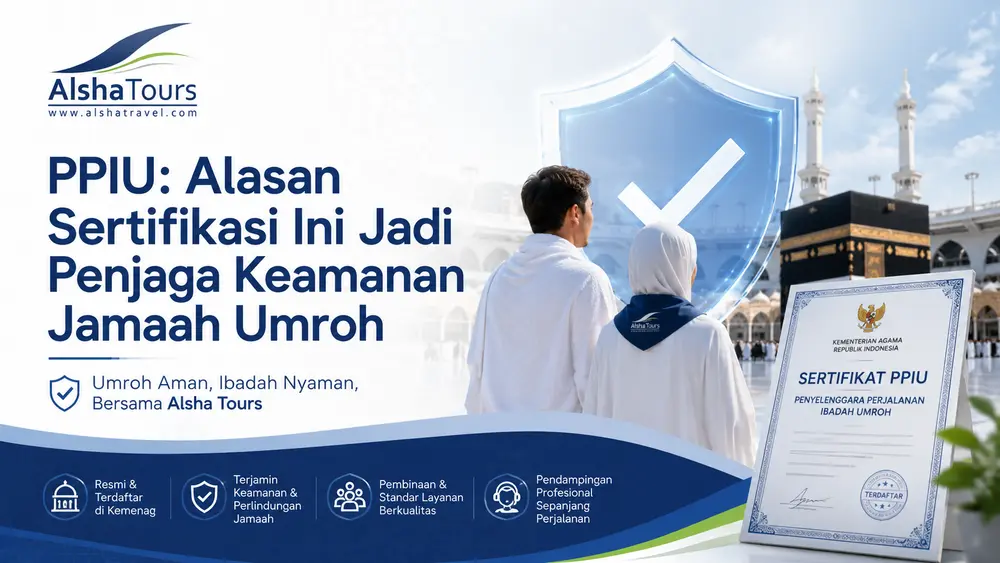PPIU - Alasan sertifikasi ini jadi penjaga keamanan jamaah umroh | Alsha Tours & Travel