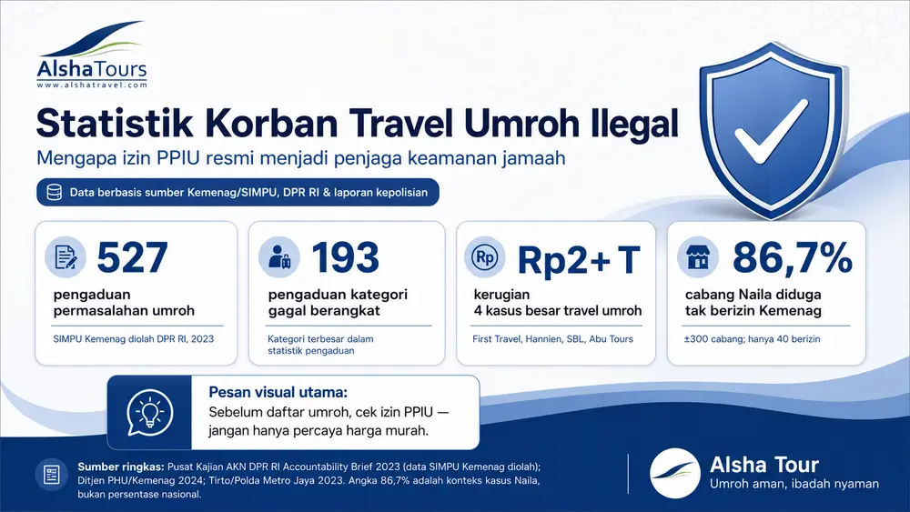 Statistik korban travel ilegal