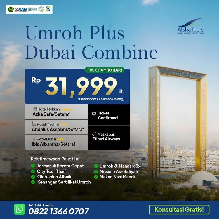 Umroh Plus Dubai Combine
